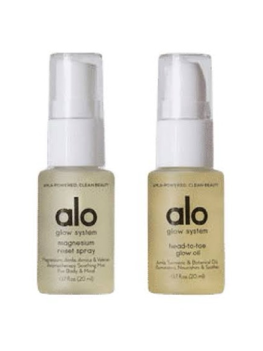 ALO Yoga Glow System Duo - Pale Yellow Serum & Spray